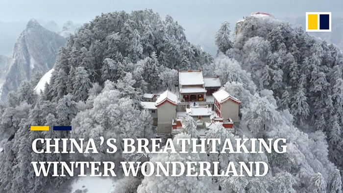 （视频）中国令人惊叹的冬季仙境，银装素裹，分外妖娆