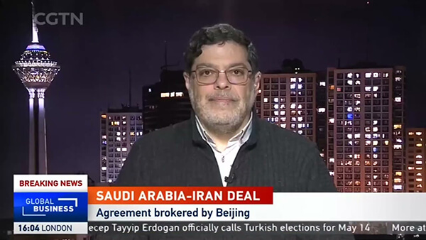 CGTN：世界的变化非常快，在中国的斡旋下，伊朗和沙特阿拉伯同意恢复关系