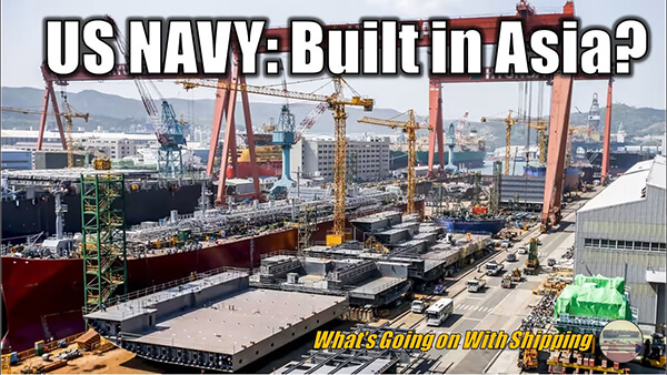 Youtube：中美造船能力 200:1，中国造船产能让美国绝望，美国网友热议在日本和韩国建造军舰之前景